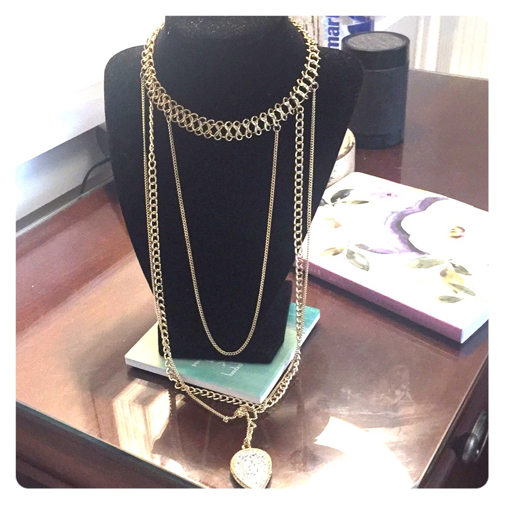Multi-strand Chain Necklace